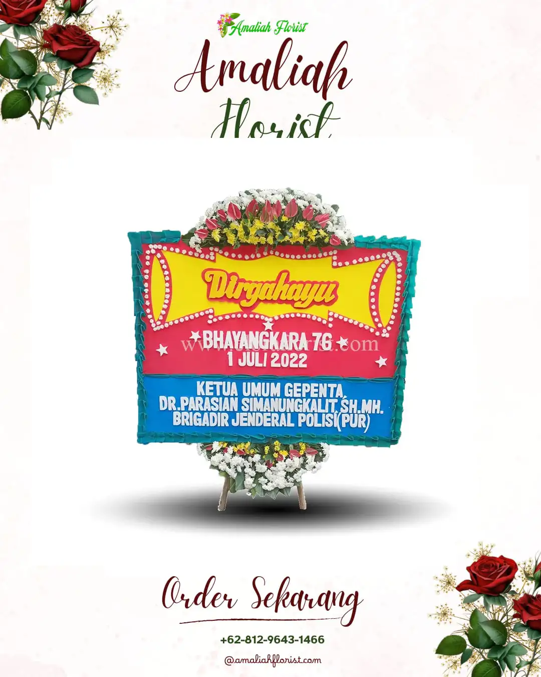 Papan Bunga HUT Ulang Tahun Glenmore